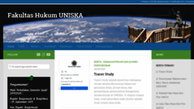 What Hukum.uniska-bjm.ac.id website looked like in 2019 (4 years ago)