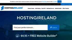 What Hostingireland.ie website looked like in 2019 (4 years ago)