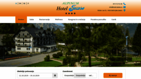 What Hotel-jezero.si website looked like in 2019 (4 years ago)