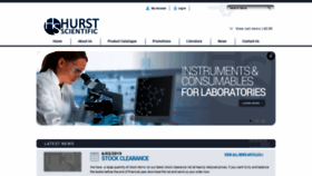 What Hurstscientific.com.au website looked like in 2019 (4 years ago)