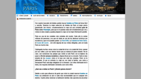 What Hoteles-paris.es website looked like in 2019 (4 years ago)