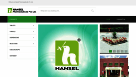 What Hanselpharma.com website looked like in 2019 (4 years ago)