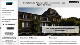 What Hostellerie-du-passeur.com website looked like in 2019 (4 years ago)