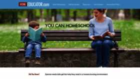 What Homeeducator.com website looked like in 2019 (4 years ago)