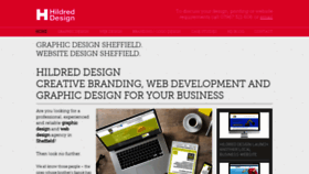 What Hildreddesign.com website looked like in 2019 (4 years ago)