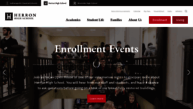 What Herronhighschool.org website looked like in 2019 (5 years ago)