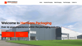 What Harrisonspackaging.co.uk website looked like in 2019 (4 years ago)