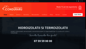 What Hidroizolatii-conduraru.ro website looked like in 2019 (4 years ago)
