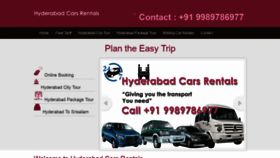 What Hyderabadcarsrentals.com website looked like in 2019 (4 years ago)