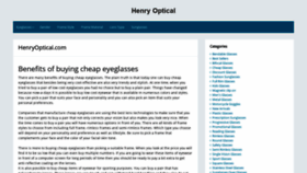 What Henryoptical.com website looked like in 2019 (4 years ago)