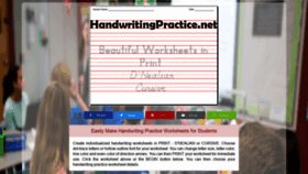 What Handwritingpractice.net website looked like in 2019 (4 years ago)