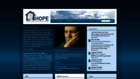 What Hope-project.eu website looked like in 2019 (4 years ago)