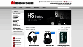 What Houseofsound.ch website looked like in 2019 (4 years ago)