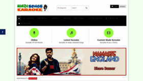 What Hindisongskaraoke.com website looked like in 2019 (4 years ago)