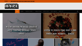 What Hypemagazine.co.za website looked like in 2019 (4 years ago)