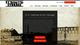 What Hartmanstorage.com website looked like in 2019 (4 years ago)