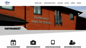 What Haymarkethealthcentre.co.uk website looked like in 2019 (4 years ago)