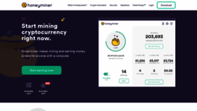 What Honeyminer.com website looked like in 2019 (4 years ago)