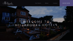 What Hillbrookehotels.co.uk website looked like in 2019 (4 years ago)