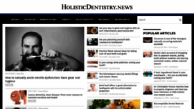 What Holisticdentistry.news website looked like in 2019 (4 years ago)