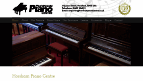 What Horshampianocentre.co.uk website looked like in 2019 (4 years ago)