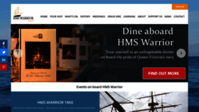 What Hmswarrior.org website looked like in 2019 (4 years ago)