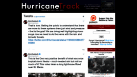 What Hurricanetrack.com website looked like in 2019 (4 years ago)