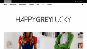 What Happygreylucky.com website looked like in 2019 (4 years ago)