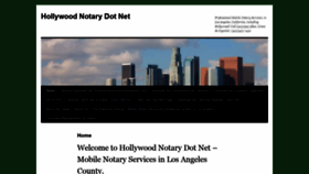 What Hollywoodnotary.net website looked like in 2019 (4 years ago)