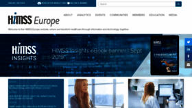 What Himss.eu website looked like in 2019 (4 years ago)