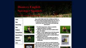 What Huntersspringers.com website looked like in 2019 (4 years ago)