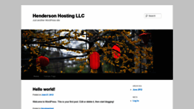 What Hendersonhosting.com website looked like in 2019 (4 years ago)
