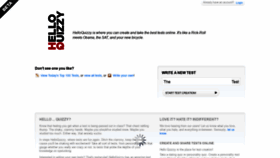 What Helloquizzy.com website looked like in 2019 (5 years ago)