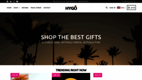 What Hygoshop.com website looked like in 2019 (4 years ago)