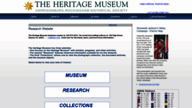 What Heritagecenter.com website looked like in 2019 (4 years ago)