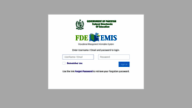 What Hrmis.fde.gov.pk website looked like in 2019 (4 years ago)