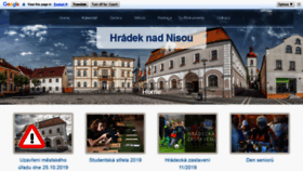 What Hradek.cz website looked like in 2019 (4 years ago)