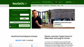 What Heizoel24.ch website looked like in 2019 (4 years ago)