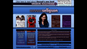 What Hannahseligson.com website looked like in 2019 (4 years ago)