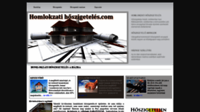 What Homlokzati-hoszigeteles.com website looked like in 2019 (4 years ago)
