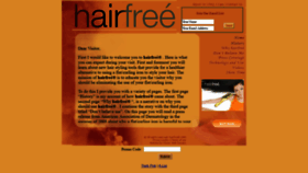 What Hairfree.bz website looked like in 2019 (4 years ago)