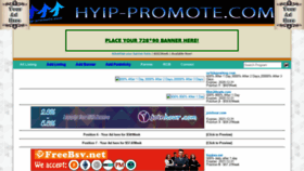 What Hyip-promote.com website looked like in 2019 (4 years ago)