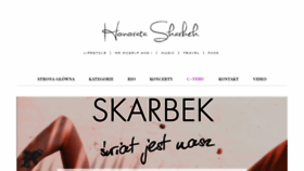 What Honorata-skarbek.com website looked like in 2019 (4 years ago)