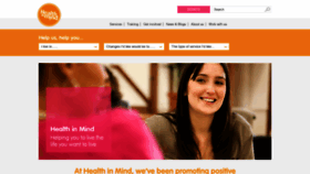 What Health-in-mind.org.uk website looked like in 2019 (4 years ago)