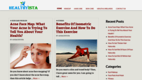 What Healthyista.com website looked like in 2019 (4 years ago)