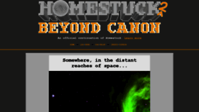 What Homestuck2.com website looked like in 2019 (4 years ago)