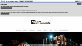 What Hotelamdomplatz.at website looked like in 2019 (4 years ago)