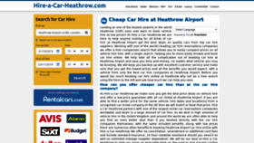 What Hire-a-car-heathrow.com website looked like in 2019 (4 years ago)
