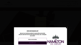 What Hamiltonpens.com website looked like in 2019 (4 years ago)