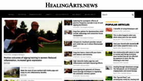 What Healingarts.news website looked like in 2019 (4 years ago)